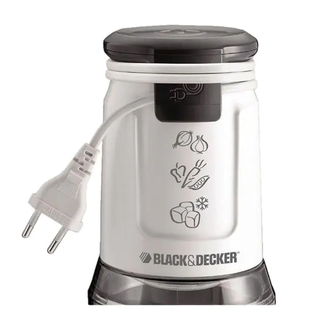 hachoir-à-légume-et-viande-avec-broyeur-à-glace---black-&-decker---‎fc300-b5---500-watts---500-ml---noir-blanc---garantie-03-mois