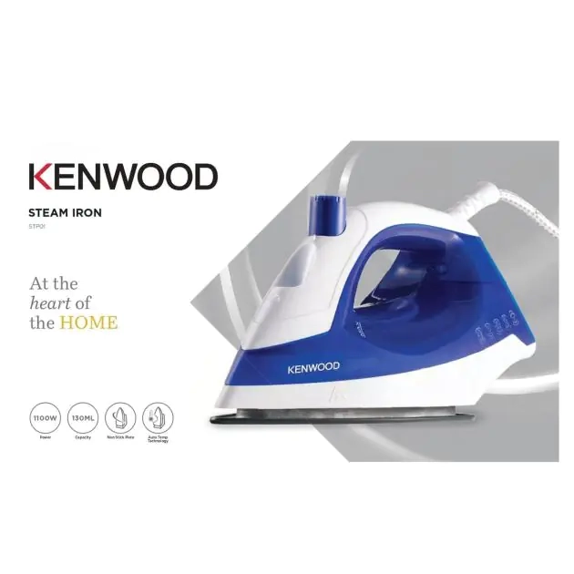 fer-à-repasser-à-vapeur-avec-semelle-céramique---kenwood---stp01.000wb---1100-watts---130ml---blanc--bleu---3-mois