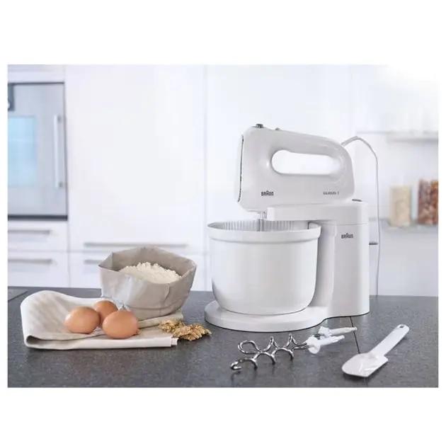 batteur-mélangeur-électrique-multi-mix-2-en-1---braun---hm1070wh---400-watts---4-vitesses-+-turbo--bol-de-mélange-3-litres---blanc---garantie-3-mois