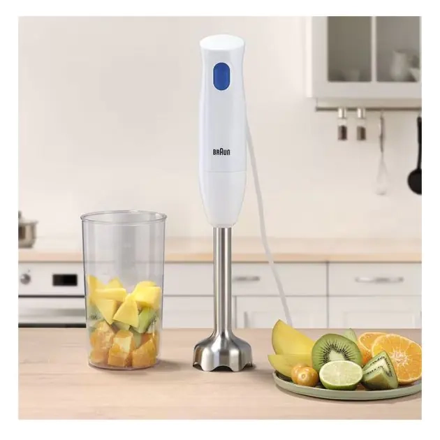 mixeur-plongeant-blender-à-main-multi-quick-10---braun---mq10.202mwh---450-watt---bécher-600-ml---blanc-blue---garantie-3-mois