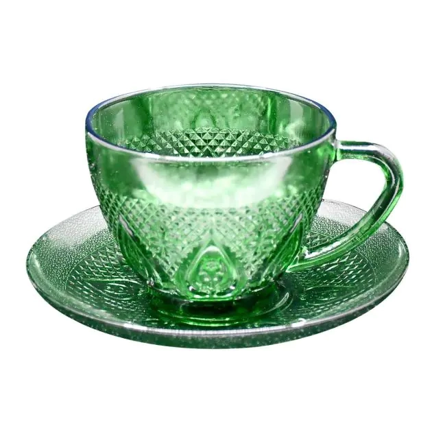 tasses-et-sous-tasses-en-verre-12-pièces---vert---bbc-borneo