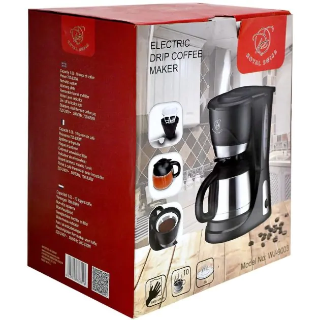 cafetière-électrique---royal-swiss---wj-9003---10-tasses---avec-fonction-de-maintien-au-chaud---noir-argent---garantie-3-mois