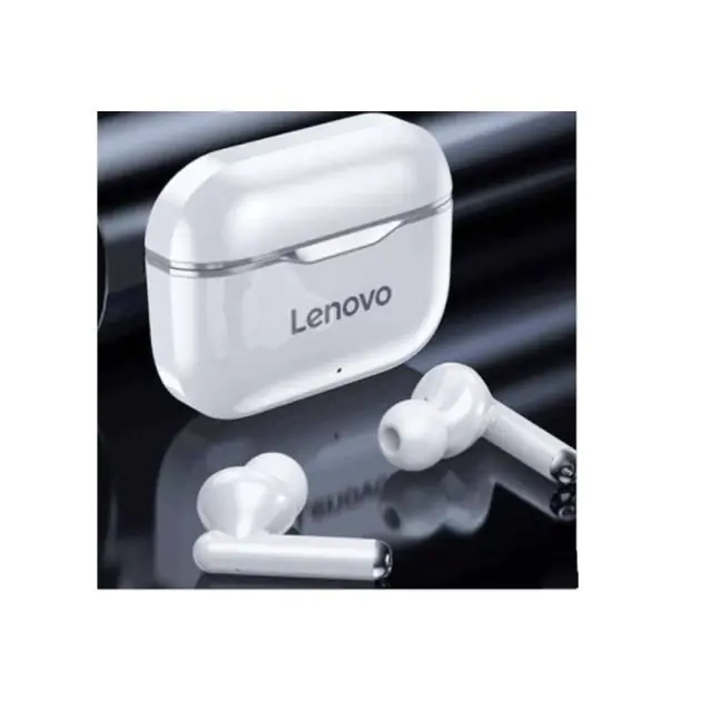 ecouteurs-sans-fil-lenovo-lp1-earbuds---ip5x---12-d'autonomie---300-mah---blanc