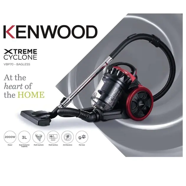 aspirateur-traîneau-multi-cyclonique-sans-sac---kenwood---vbp70.000br---2000w---3-l--