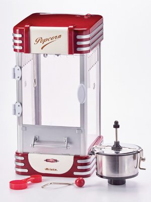 machine-à-popcorn-xxl---ariete---2953---310w---2.4l-et-panier-700gr---rouge---3-mois