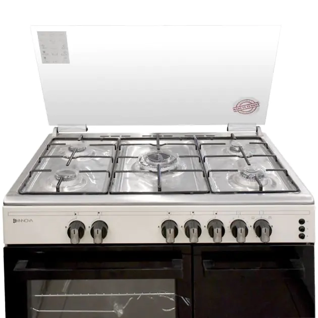 cuisinière-à-gaz-innova-5-feux---60-x-90-cm---in999---cream---6-mois-de-garantie