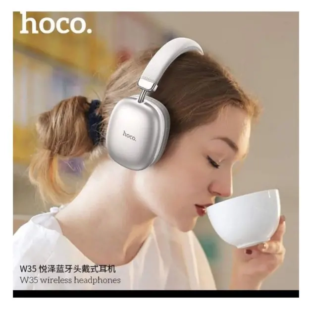 casque-sans-fil-hoco---w35-wireless-headphones---bluetooth-v5.3---interface-usb-type-c---garantie-03-mois