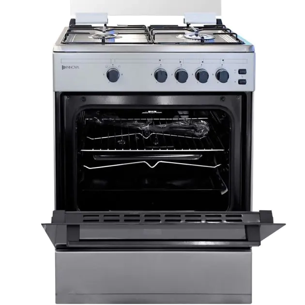 cuisinière-à-gaz---innova---in6402---4-foyers---allumage-automatique---60-x-60-cm---inox---garantie-06-mois