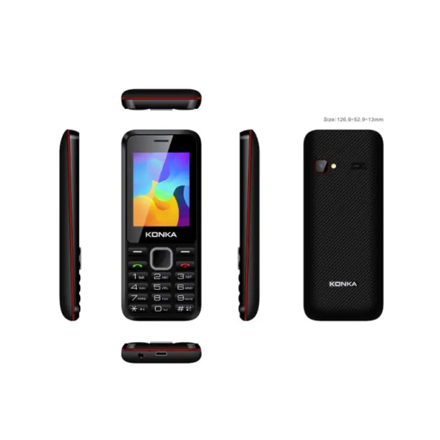 téléphone-konka-fp8---2.4"---32-mo|64-mo---1-sim---0.3mp-|qvga---1200mah---compatible-puce-blue-camtel---6-mois-de-garantie