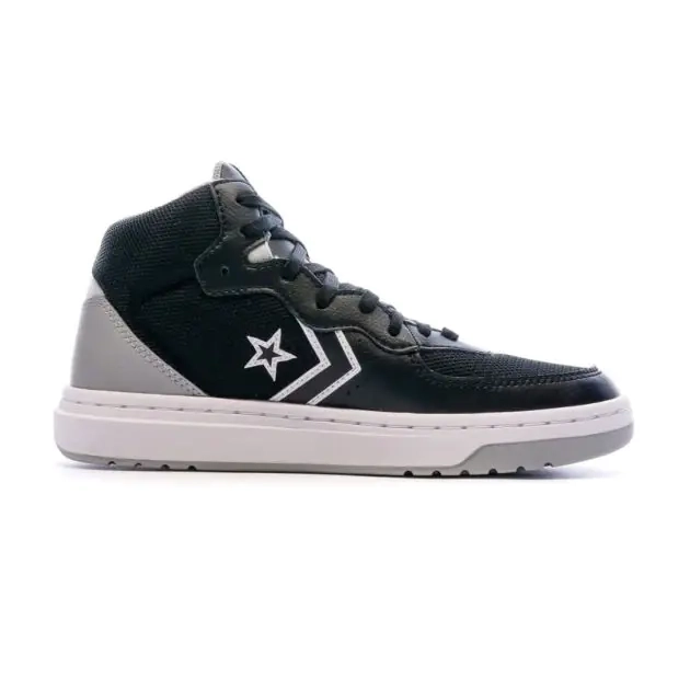 converse-rival-mid---sneaker-unisexe---cuir-et-toile---noir