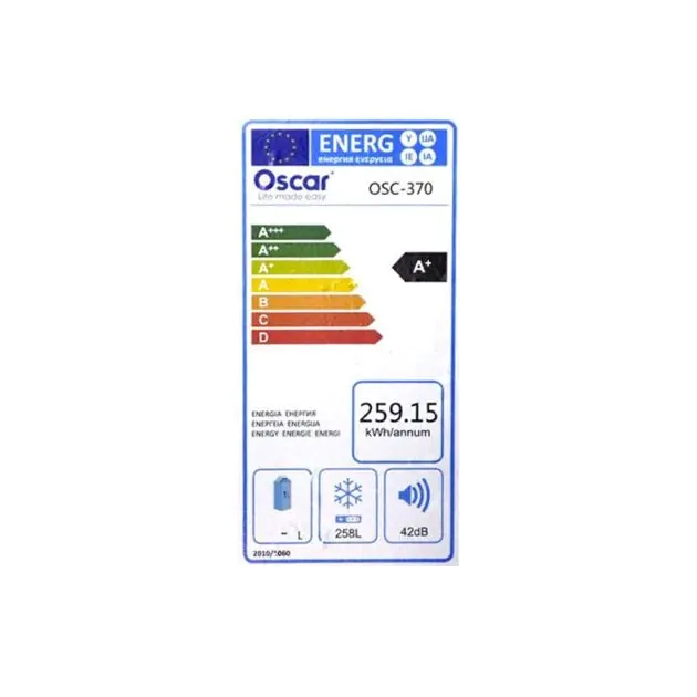 congélateur-coffre---oscar---osc-370---258-litres---argent---06-mois