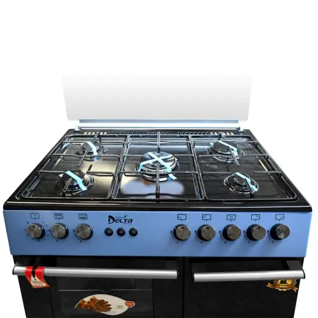 cuisinière-delta---stylish---5-feux-60-*-90---bleu---06-mois