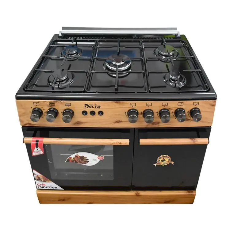 cuisinière-delta---stylish---5-feux---60-*-90---bois---06-mois-garantie