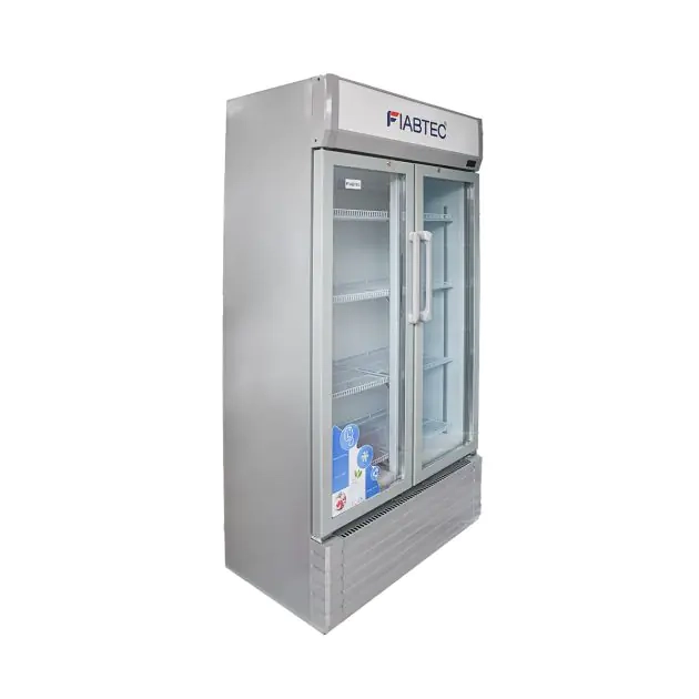 réfrigérateur-à-porte-vitrée---450-litres---fiabtec---x-450d---Économique-en-énergie---blanc---garantie-6-mois