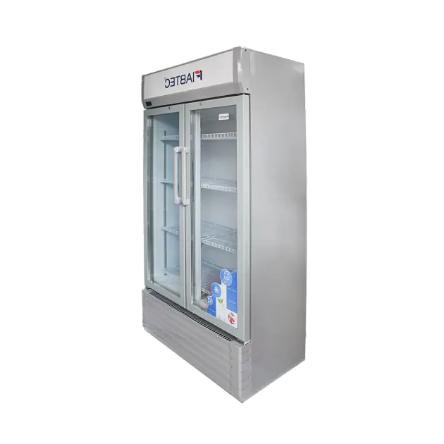 réfrigérateur-à-porte-vitrée---450-litres---fiabtec---x-450d---Économique-en-énergie---blanc---garantie-6-mois