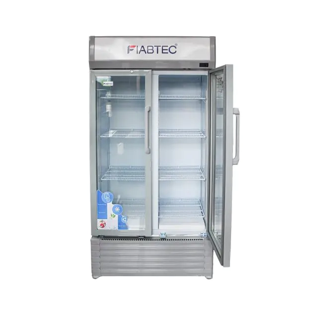 réfrigérateur-à-porte-vitrée---450-litres---fiabtec---x-450d---Économique-en-énergie---blanc---garantie-6-mois