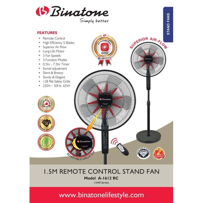 ventilateur-sur-pied-binatone-de-16-pouces-avec-télécommande-(a-1612rc)