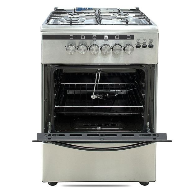 cuisinière-à-gaz-fiabtec---full-option---ft-es70-ss430-matt---4-feux---60-x-60-cm---inox--garantie-6-mois