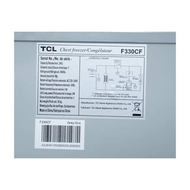 congélateur-coffre---tcl---f330cf---245-litres---gris---garantie-6-mois