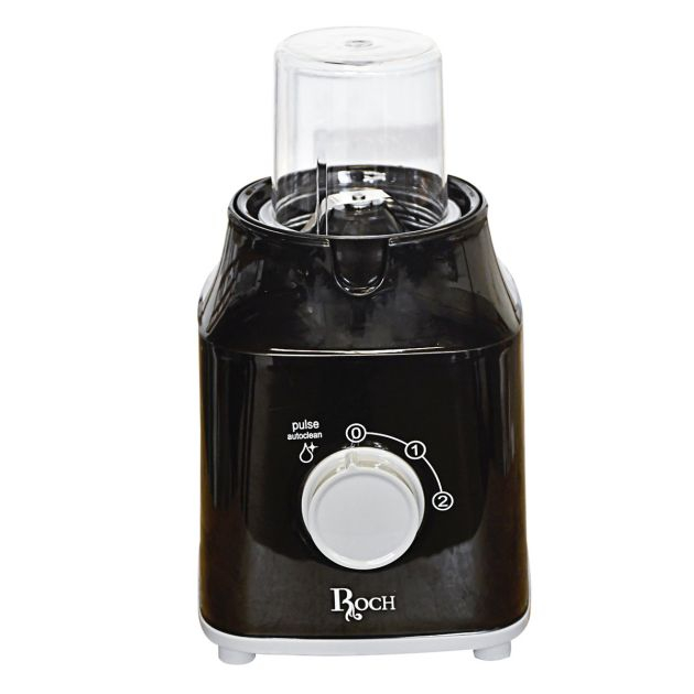 blender-2-en-1---roch---1.5-l---avec-verrouillage-de-sécurité---rbl-119-c---400-watts---1-bol-de-broyage-en-plastique---2-vitesses-+-pulse---noir---garantie-3-mois