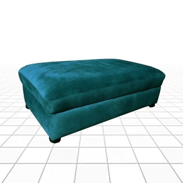 canapé-droit-velours-+-2-poufs-rectangulaire-moderne---vert