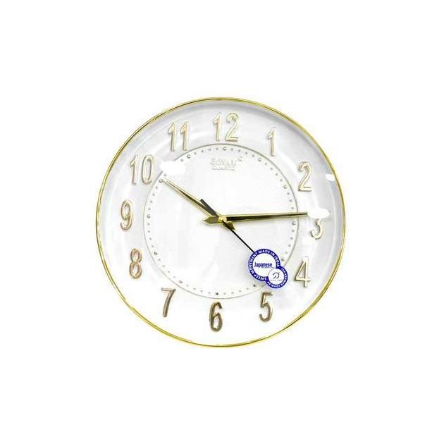 horloge-murale---sonam---forme-rond---pastique---or