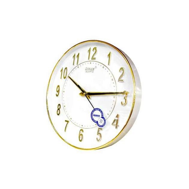 horloge-murale---sonam---forme-rond---pastique---or