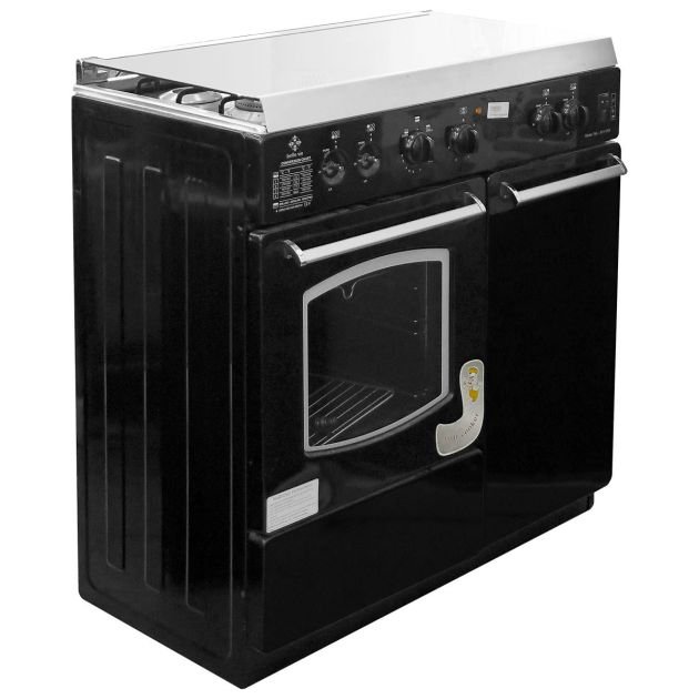 cuisinière-4-feux-+-une-plaque-chauffante---belle-vie---50-x-90-cm---avec-port-bouteille-à-gaz---noir---garantie-de-6-mois