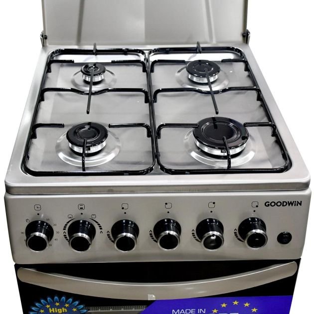 cuisinière-à-gaz-allumage-électrique---goodwin---fs4402mxzj---4-foyers---50-x-55---inox---garantie-06-mois