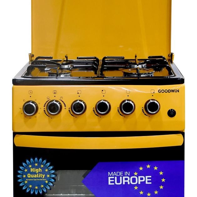 cuisinière-goodwin---4-feux---50-x-55-cm---top-noir-et-jaune---garantie-6-mois