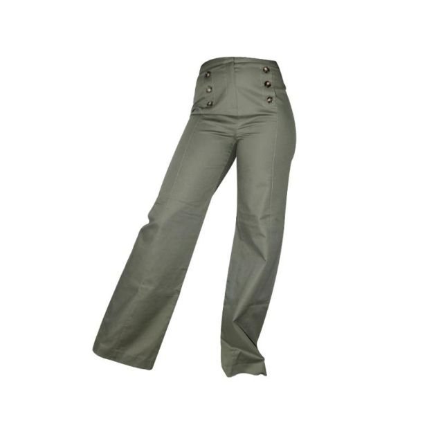 pantalon-a-coupe-large-en-coton---marron