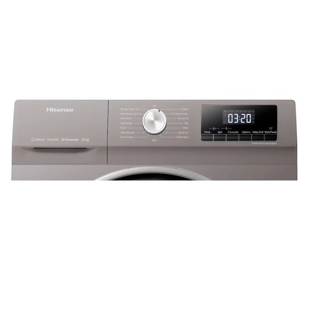 machine-à-laver-automatique---hisense---wfq---10kg---1750w---très-économe-en-énergie-(classe-énergétique-a+++)---argent---garantie-6-mois