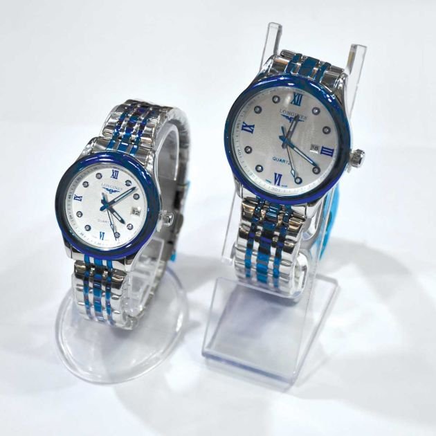 montre-couple-en-acier-inoxydable---longines---pour-femme-dans-son-boitier