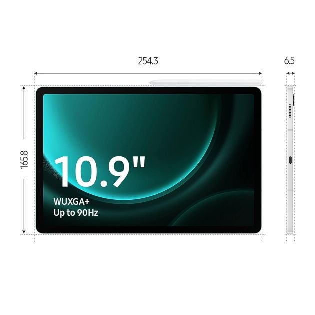 tablette-samsung-galaxy-tab-s9-fe-5g---128-go/6go-ram---10,9"---1-nano-sim---8mp/12mp---8000mah---garantie-24-mois