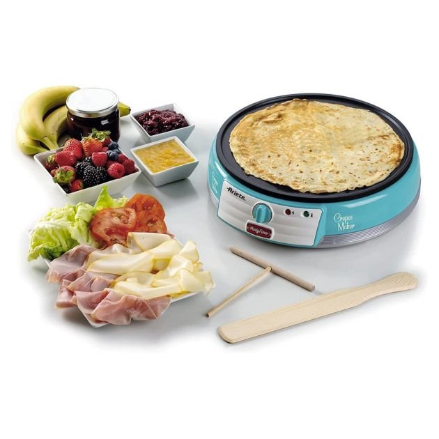 crêpière-anti-adhesive-avec-râteau-à-crêpe---ariete---0202---1000w---blue---3-mois