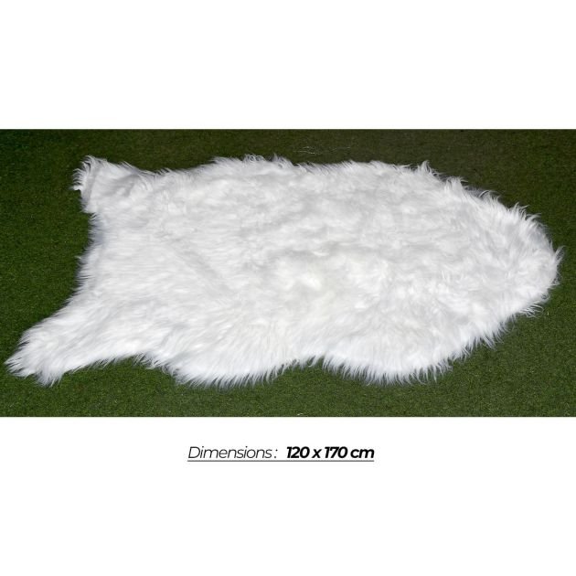 tapis---cat-shaggy---en-coton---blanc---1-mois-de-garantie