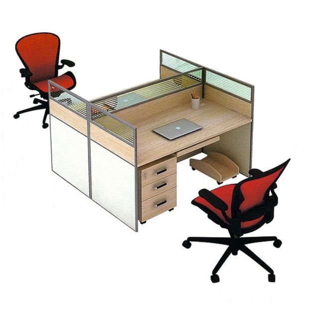 station-de-travail-2-postes---table-de-bureau---st-d6302---marron