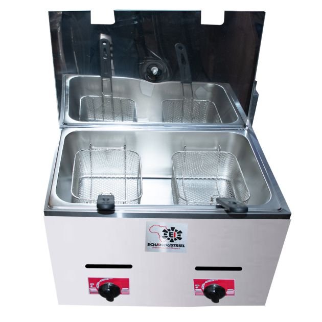 friteuse-gaz-professionnelle---equindustriel---12-litres---2800pa---2-paniers-de-friture---2-foyer-dicimuler---argent---garantie-3-mois