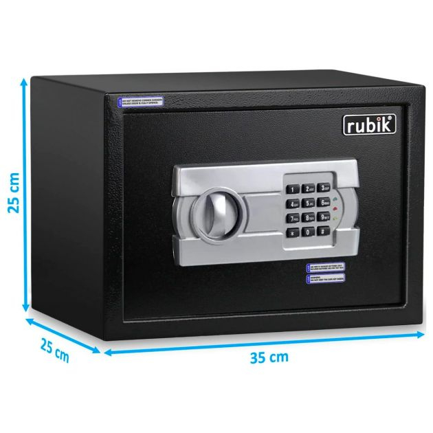 coffre-fort-au-format-a4---avec-clé-et-clavier-à-code-pin---pour-bureau-et-domicile---pour-documents,-espèces,-bijoux,-passeports---25-x-35-x-25-cm---6-mois