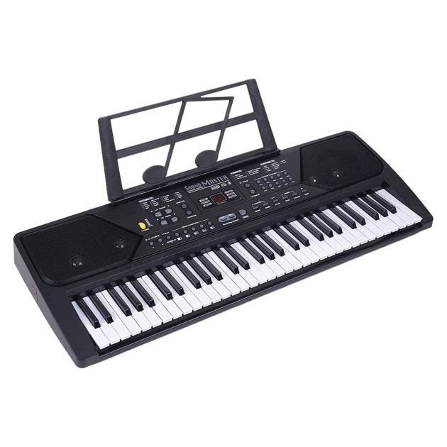 piano-à-clavier-musical-de-61-touches---écran-led,-bluetooth,-radio-fm,-lecteur-mp3