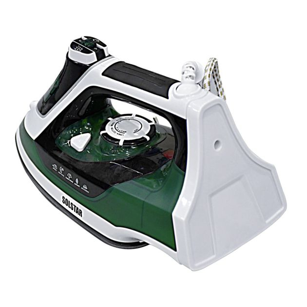fer-à-repasser-a-vapeur---solstar---is-1168a-grv-ss---2600w---280-ml---vert/noir---3-mois