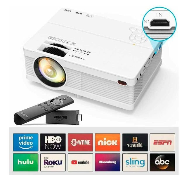 mini-projecteur-lcd-portable---full-hd-1080p---7500-lumens---ecran-de-projection-100"-inclus---compatible-avec-tv-stick-téléphone,-jeux,-hdmi,-av---6-mois