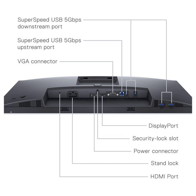 moniteur-pc-dell-p2422h---23.8-pouces---fhd-1080-p,-ips---protection-de-la-vue--12-mois-(-livré-entre-3-7-jours-)