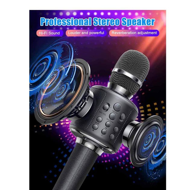 microphone-karaoké-bluetooth-sans-fil-4-en-1---goodaaa---pour-enfants-et-adultes---6-mois-de-garantie