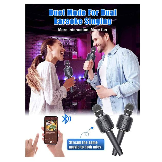 microphone-karaoké-bluetooth-sans-fil-4-en-1---goodaaa---pour-enfants-et-adultes---6-mois-de-garantie