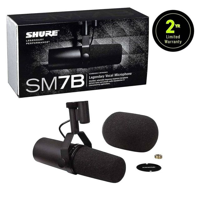 microphone-pour-la-voix-sm7b-cardioid-studio-microphone-live-streaming--pc-gaming-&-podcast---noir