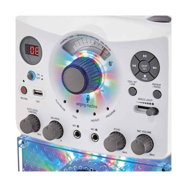 machine-à-chanter-sml385uw---système-de-karaoké-bluetooth---lumières-de-disco-led
