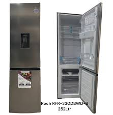 réfrigérateur-combiné---roch---rfr-330-dbwd--b---252l-nofrost-avec-distributeur-d'eau---gris---garantie-6-mois