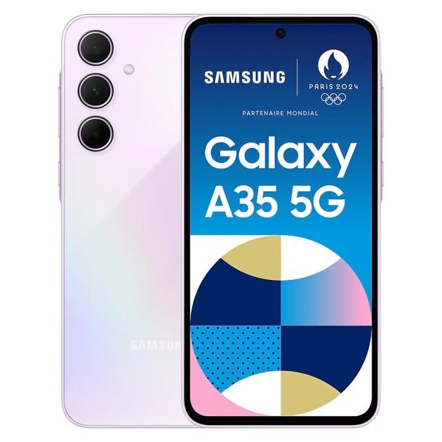 samsung-galaxy-a35-5g---128-go---6go-ram---6.6"---dual-nano-sim---50mp+8mp+5mp-4k/13-mp---5000mah---garantie-24-mois