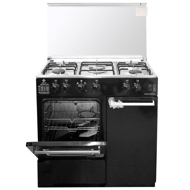 cuisinière-5-feux---belle-vie---50-x-90-cm---avec-port-bouteille-à-gaz---noir---garantie-de-6-mois